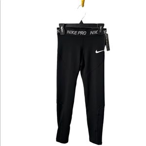 Nike pro girls small training leggings tight fit NWT